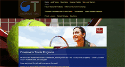 Desktop Screenshot of crossroadstennis.com